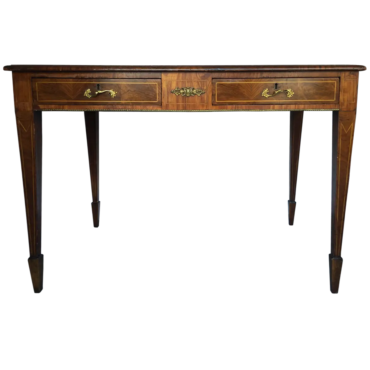 Elegant Wooden Table with Drawers