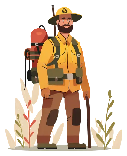 Firefighter in Uniform