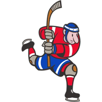 Hockey Player in Action