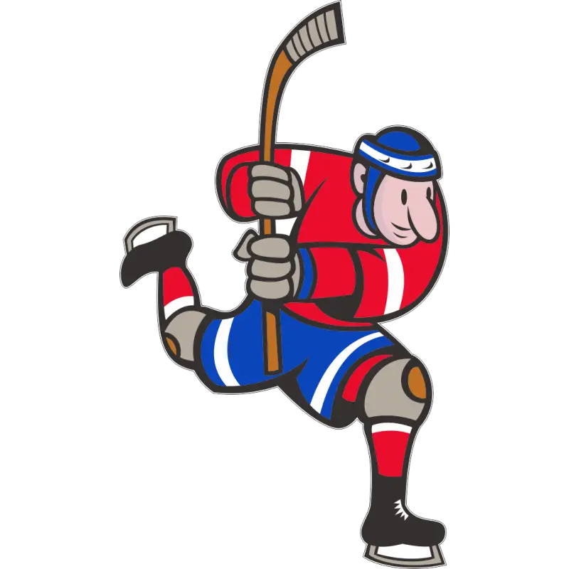 Hockey Player in Action