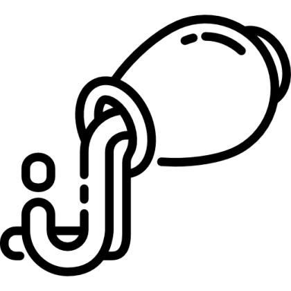 Black Outline Icon of Dripping Faucet