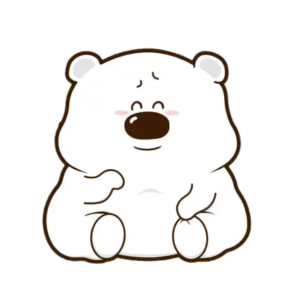 Cute Cartoon Polar Bear Illustration
