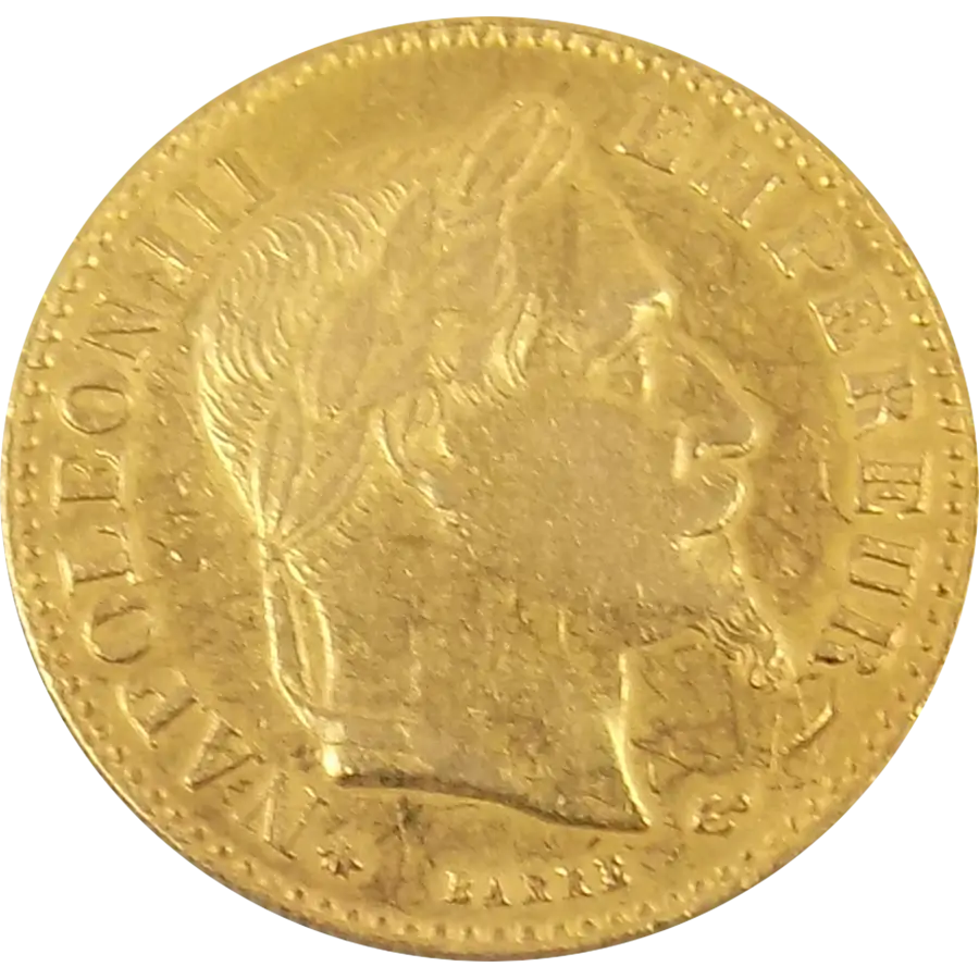 Gold Coin with Detailed Engraving
