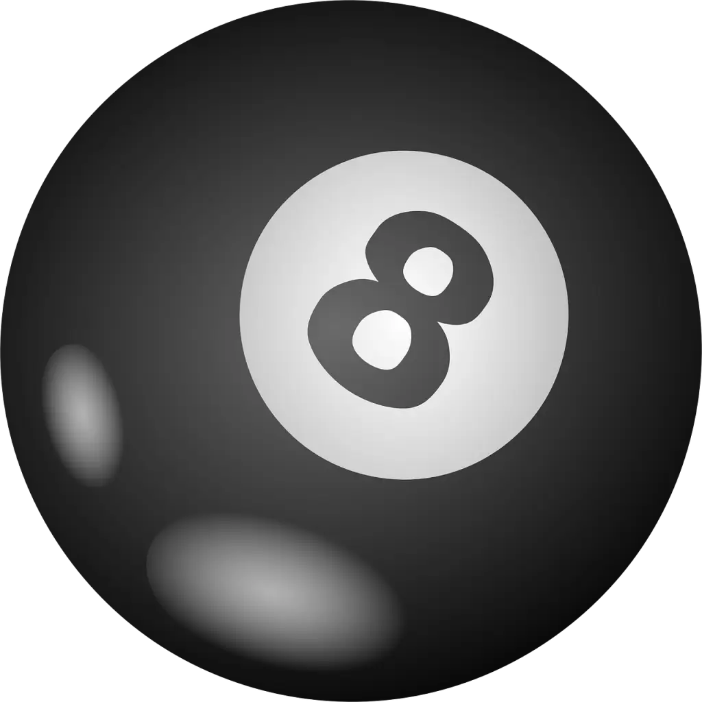 Black Eight Ball for Billiards