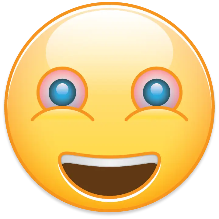 Smiling Emoji with Wide Eyes
