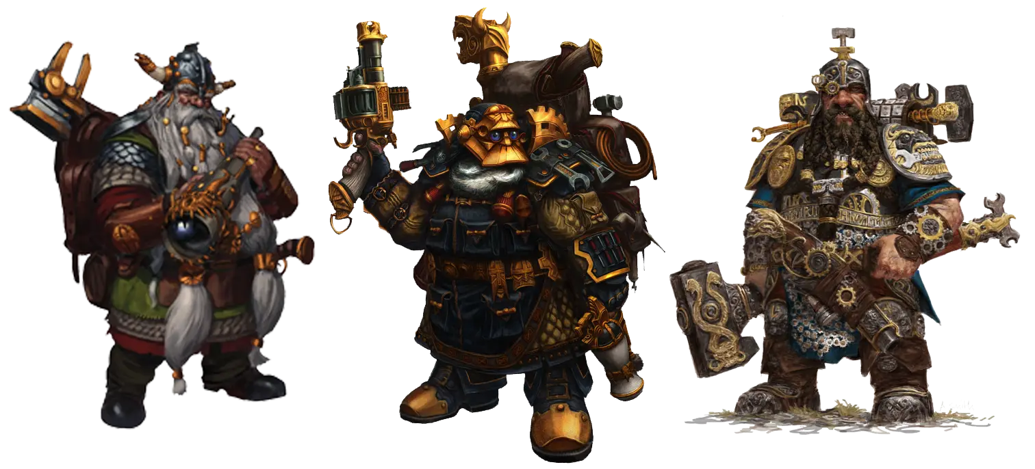Fantasy Dwarves in Battle Gear
