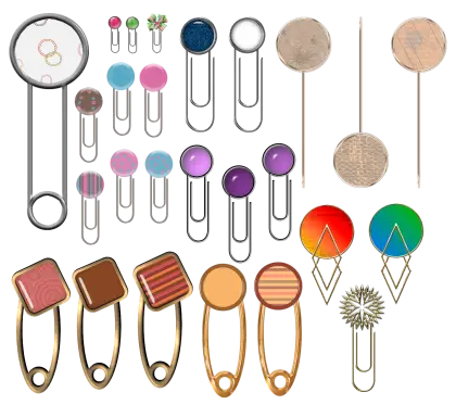 Colorful Decorative Paper Clips for Office Supplies