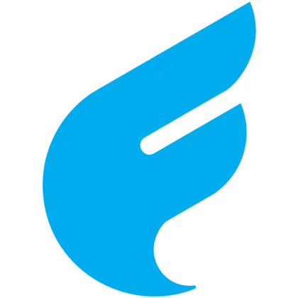 Blue Flame Logo Design