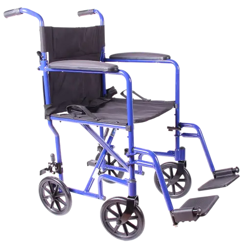 Blue Lightweight Wheelchair