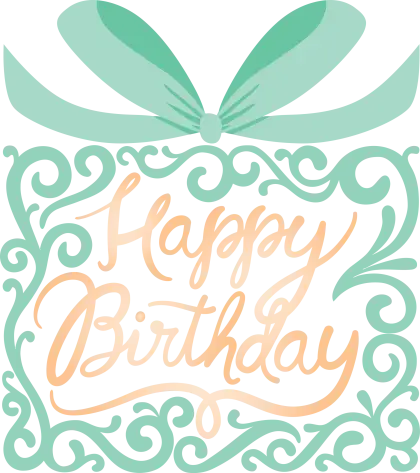 Artistic Happy Birthday Typography Design