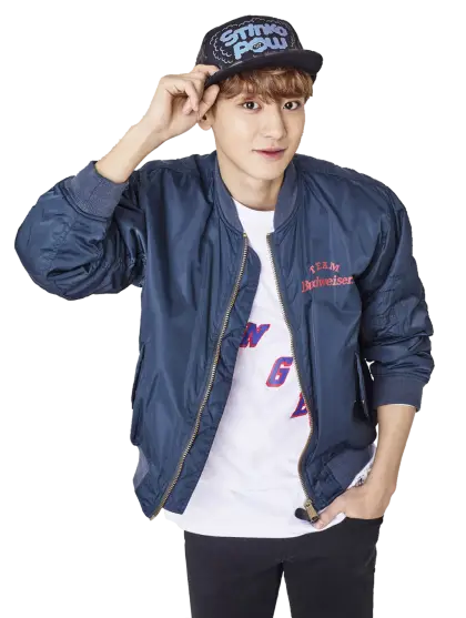 Man in Blue Jacket and Cap