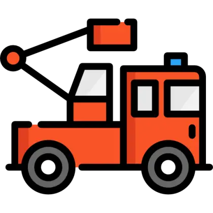 Tow Truck Cartoon Illustration