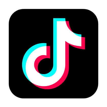 TikTok Logo in Colorful Square