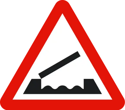 Draw Bridge Warning Sign for Traffic Safety