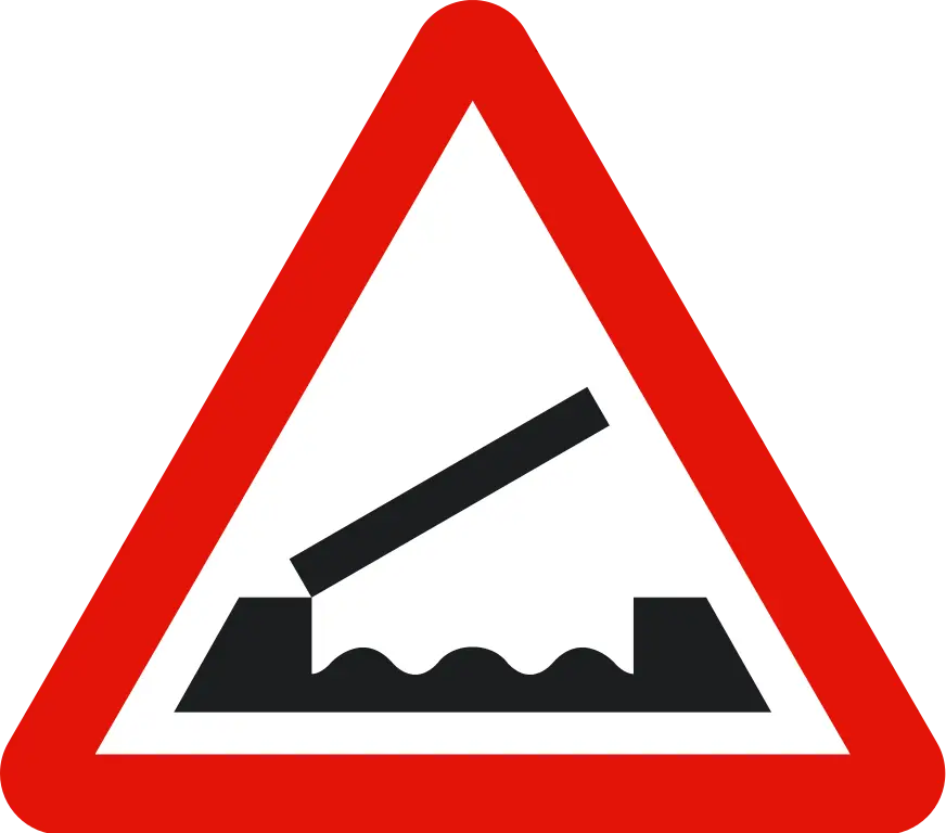 Draw Bridge Warning Sign for Traffic Safety