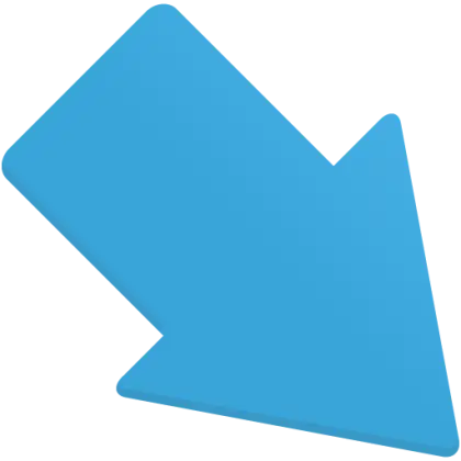 Down Right Blue Arrow