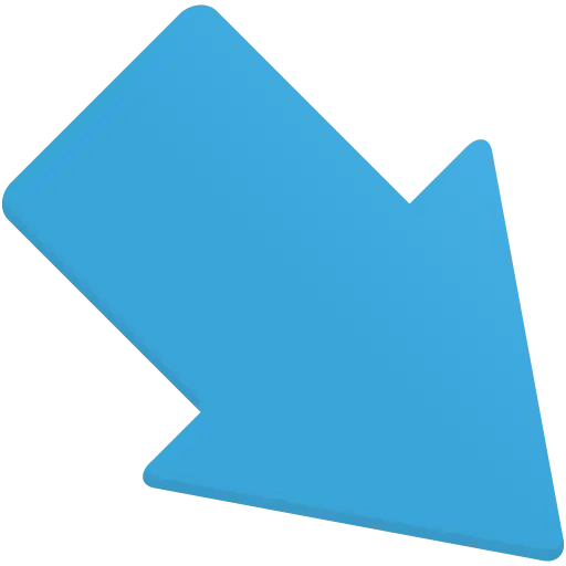 Down Right Blue Arrow