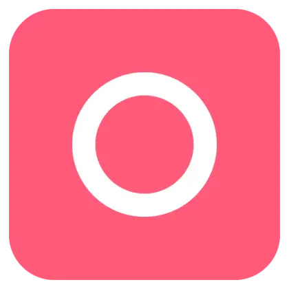 Modern Pink Circle Icon for Digital Applications