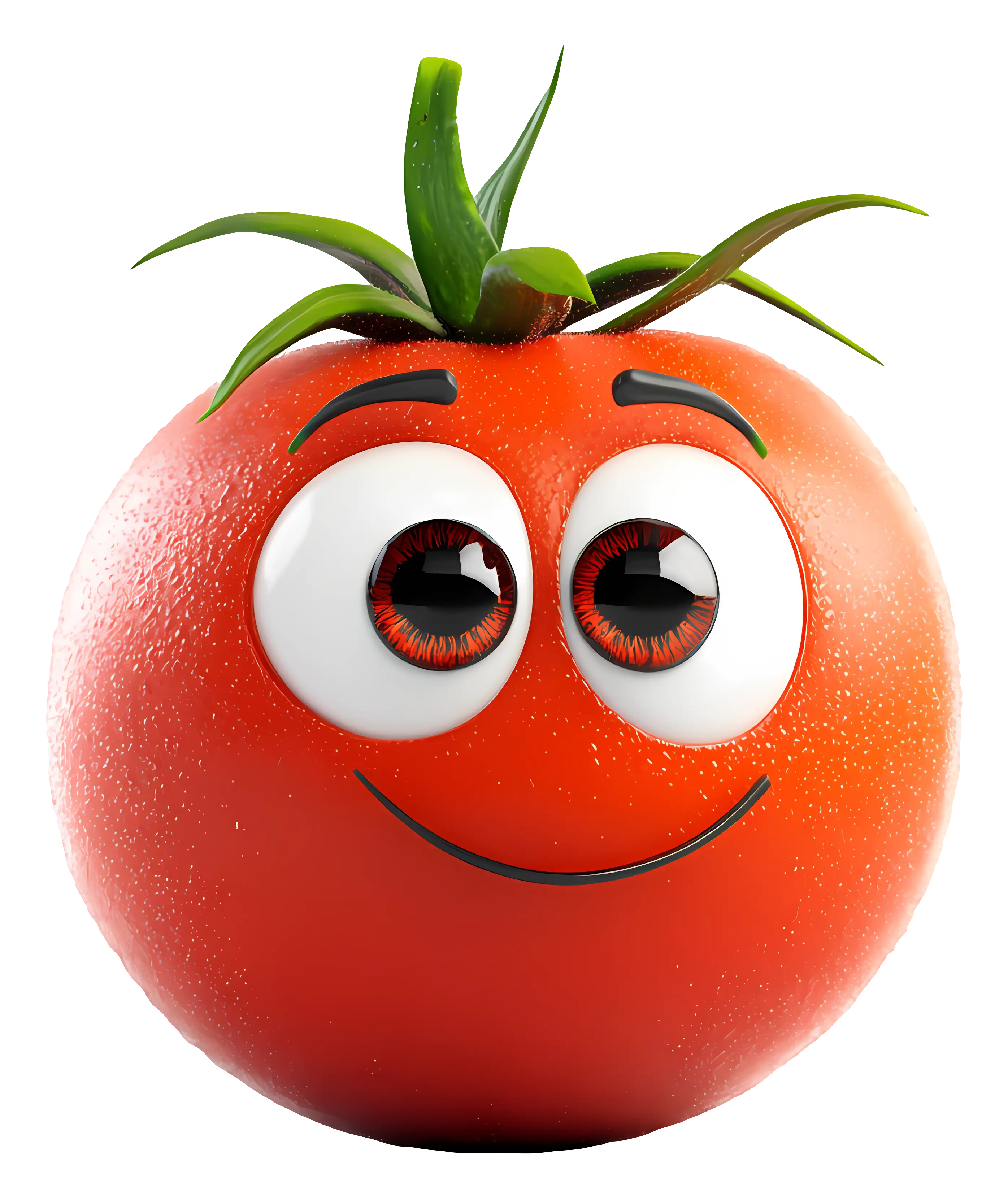 Smiling Tomato Cartoon