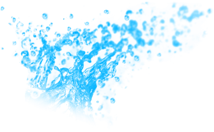 Splashes of Blue Water Illustration