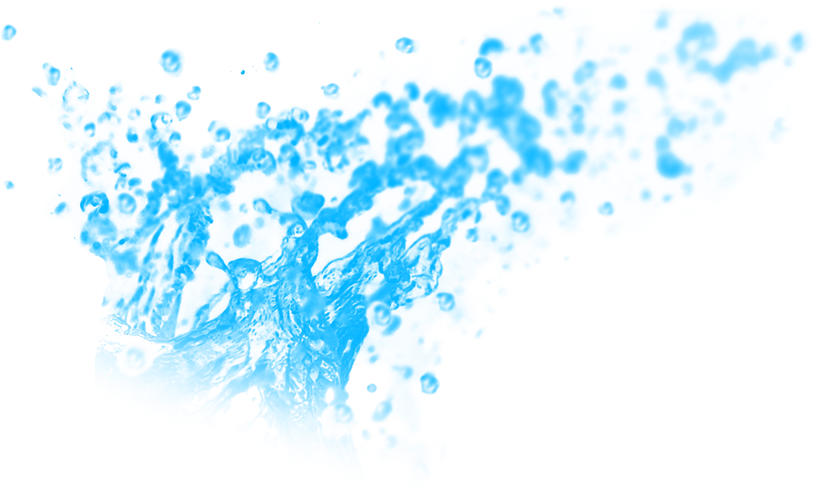 Splashes of Blue Water Illustration