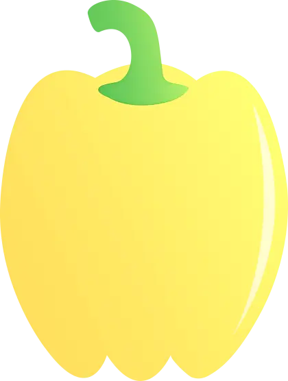Yellow Bell Pepper Illustration