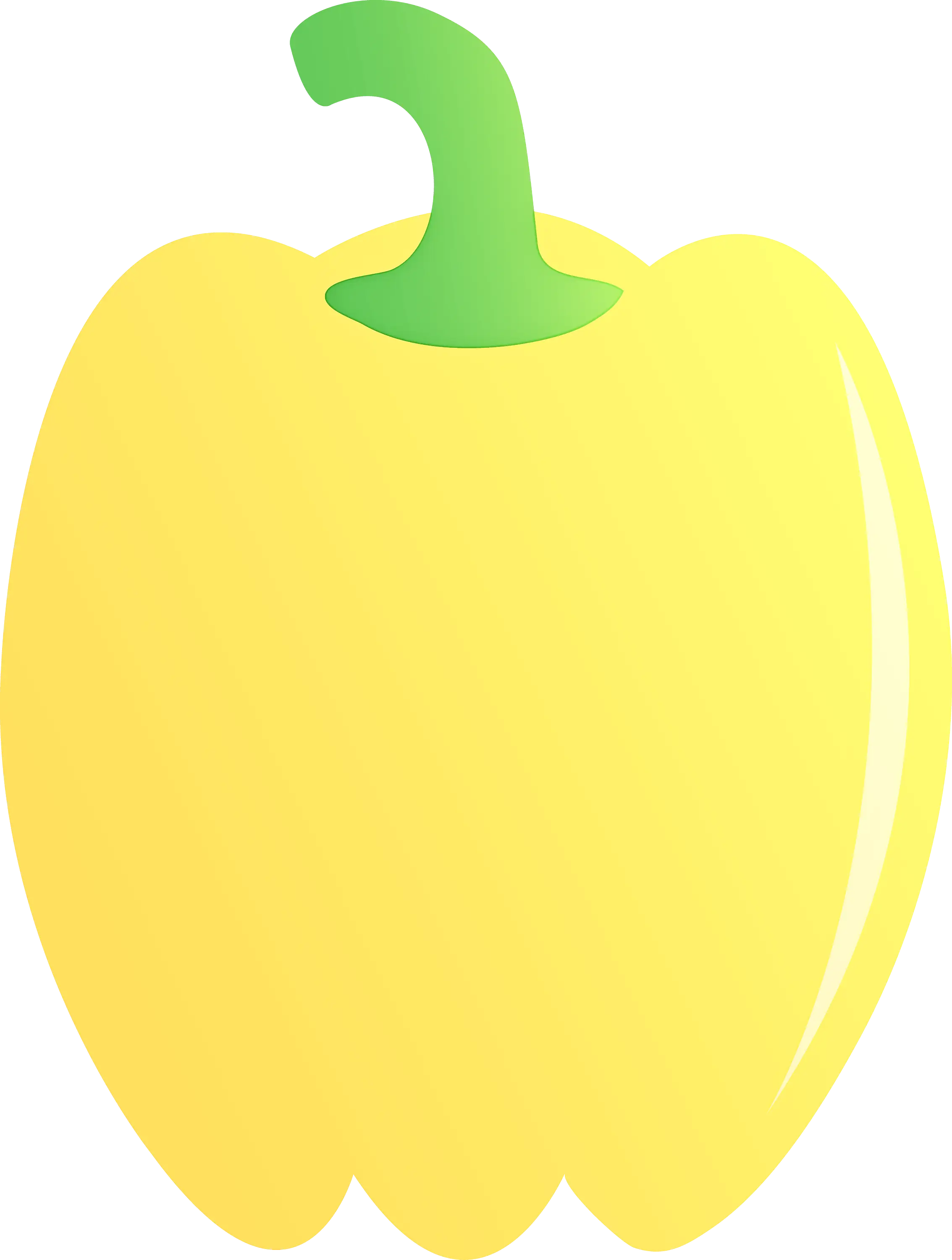 Yellow Bell Pepper Illustration