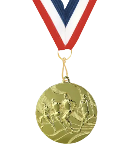 Gold Medal with Ribbon