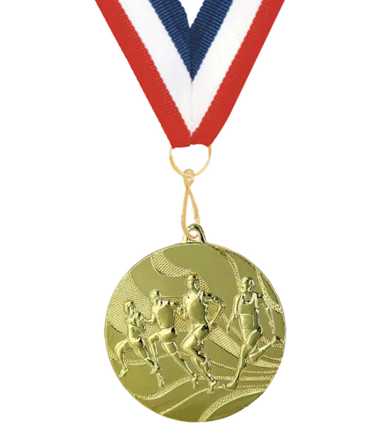 Gold Medal with Ribbon