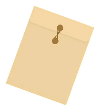 Brown Envelope with String Closure