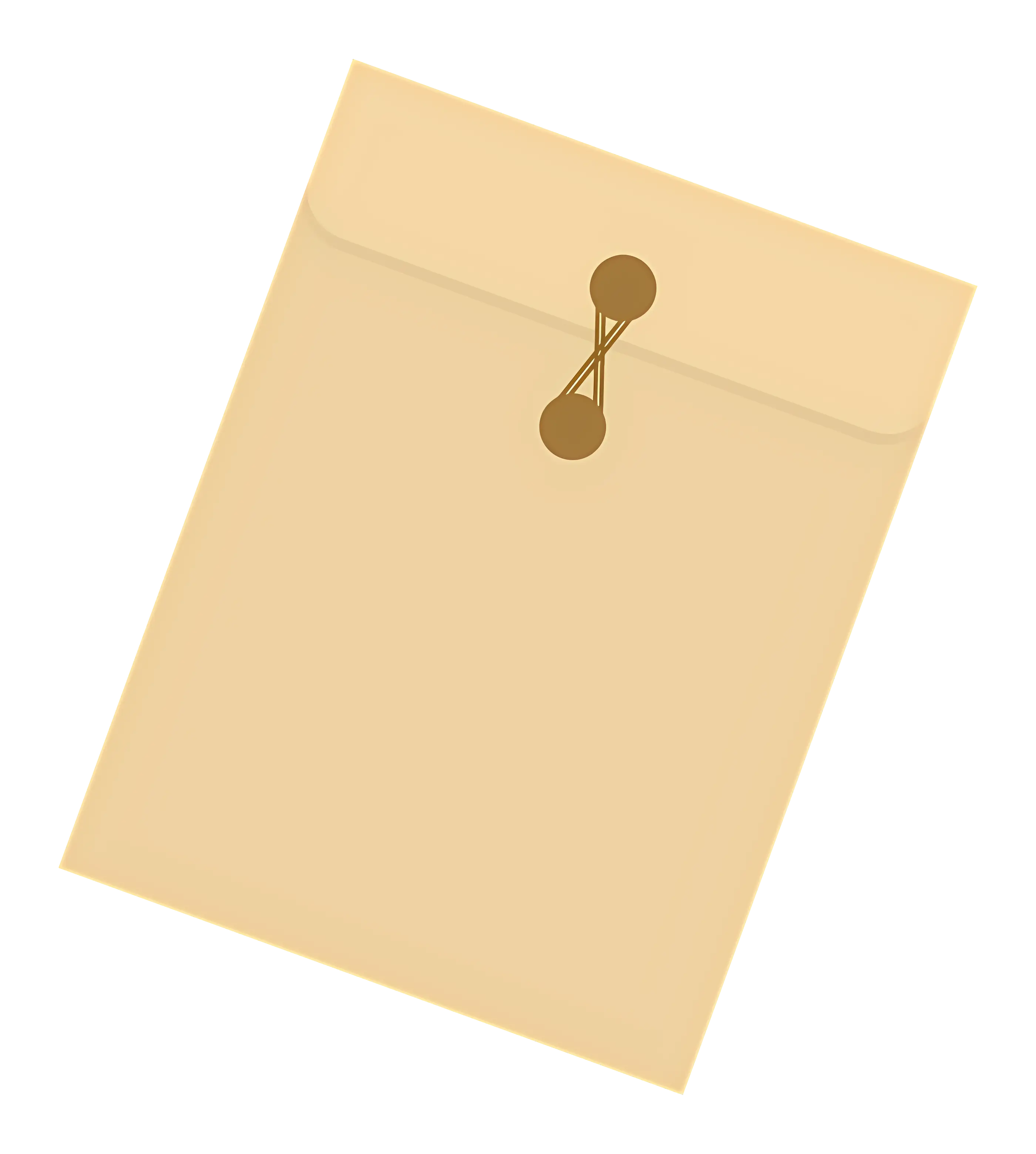 Brown Envelope with String Closure