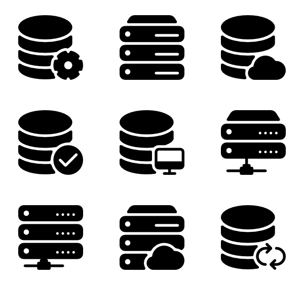 Database and Server Icons