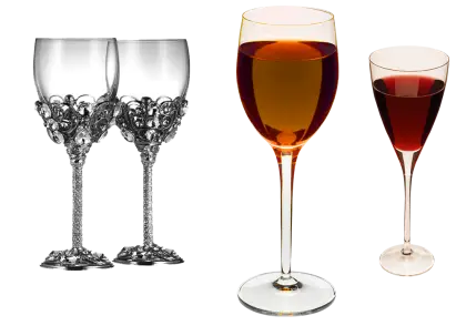 Decorative Wine Glasses Set