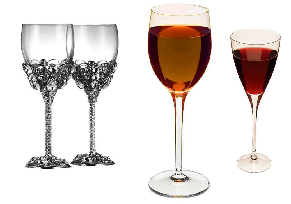 Decorative Wine Glasses Set