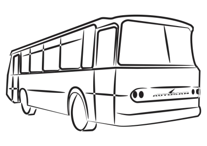 Bus Outline Sketch Concept