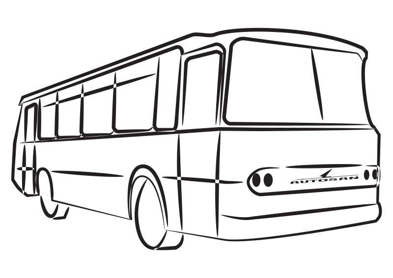 Bus Outline Sketch Concept