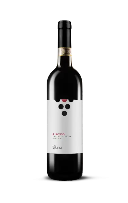 Modern Labeled Red Wine Bottle Design