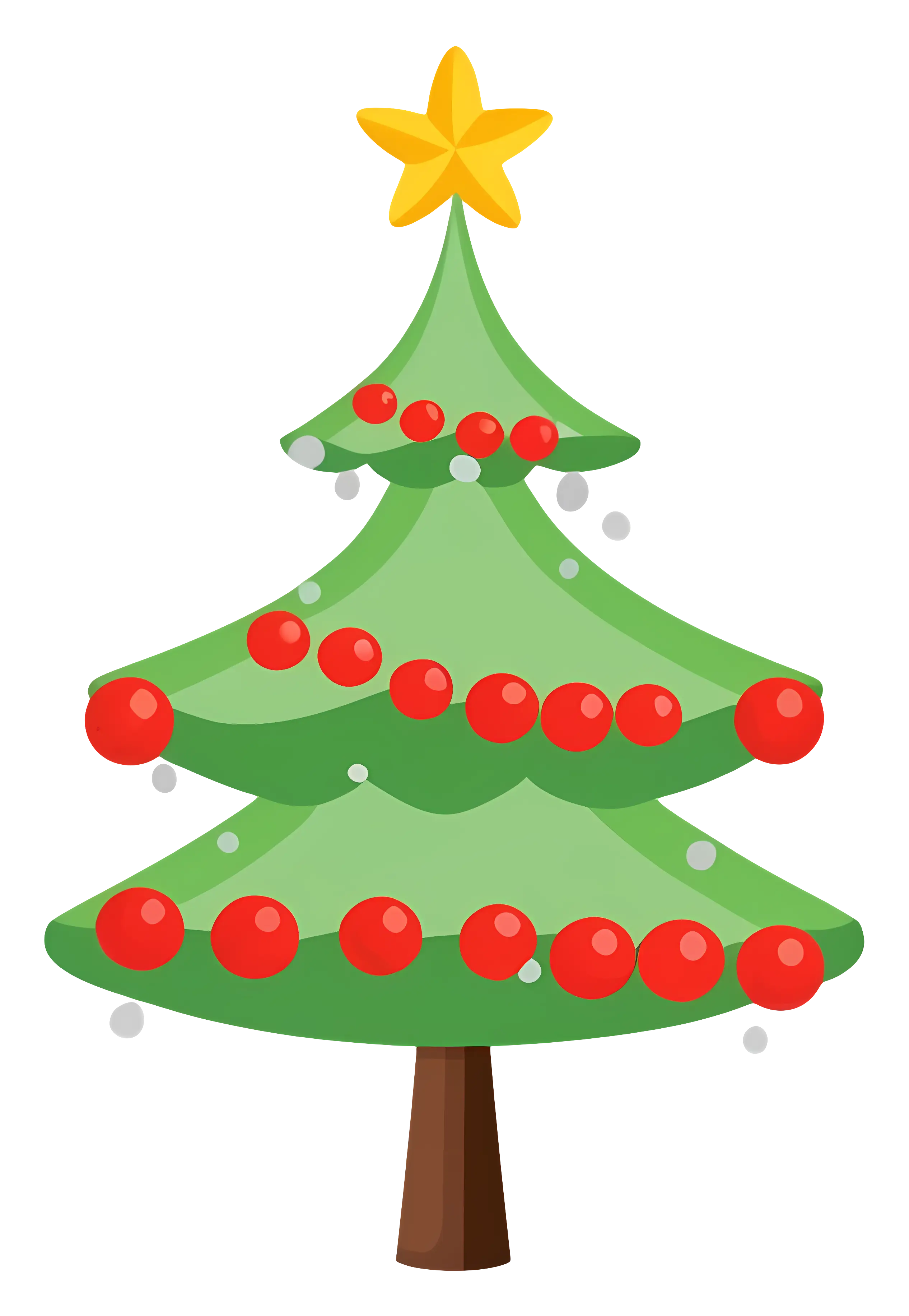 Festive Christmas Tree with Decorations