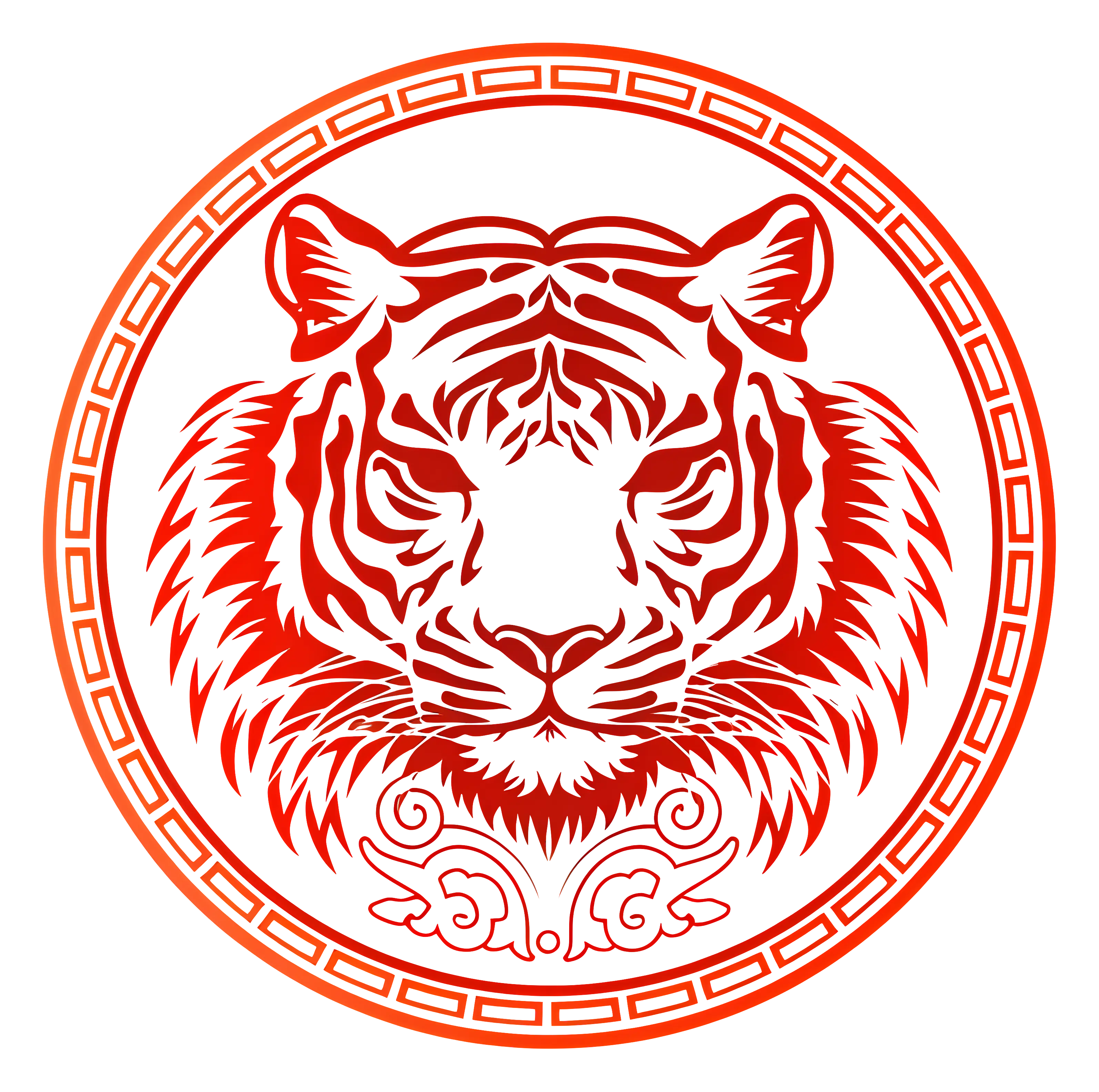 Red Tiger Illustration