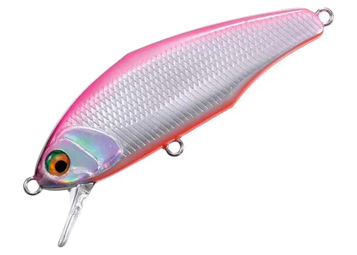 Shiny Pink and Grey Fishing Lure