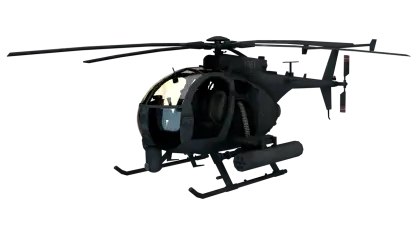 Black Military Helicopter