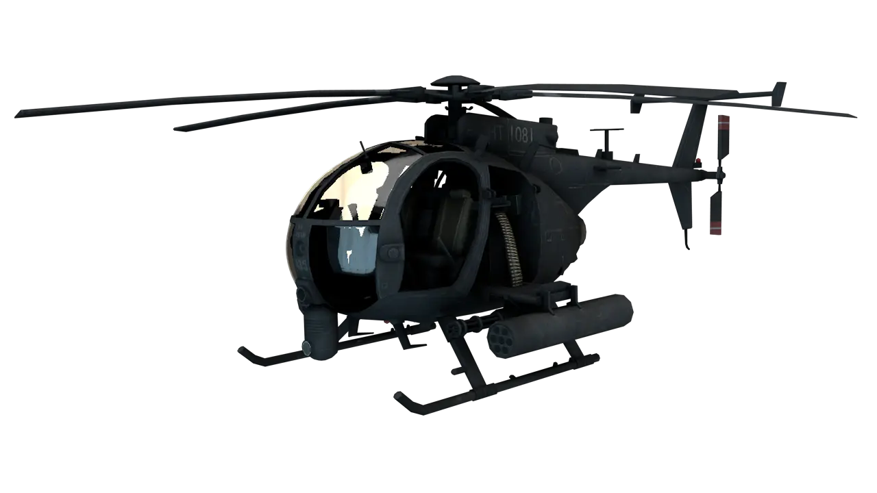 Black Military Helicopter