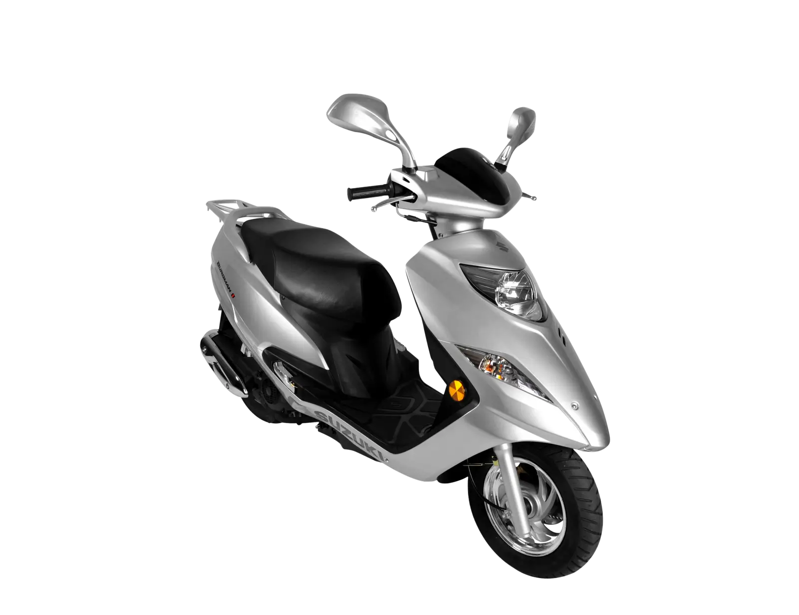 Modern Silver Electric Scooter