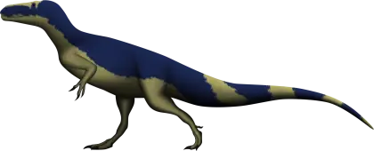 Blue and Green Dinosaur Illustration