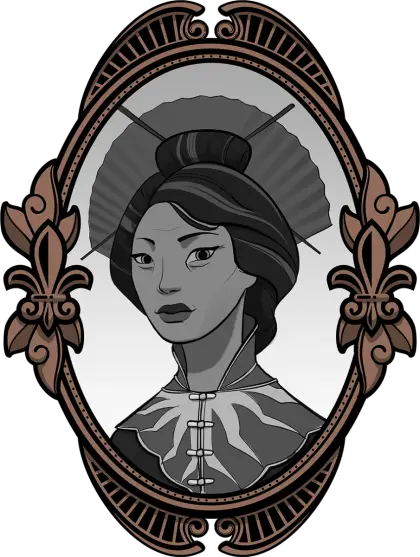 Vintage Woman Portrait Illustration