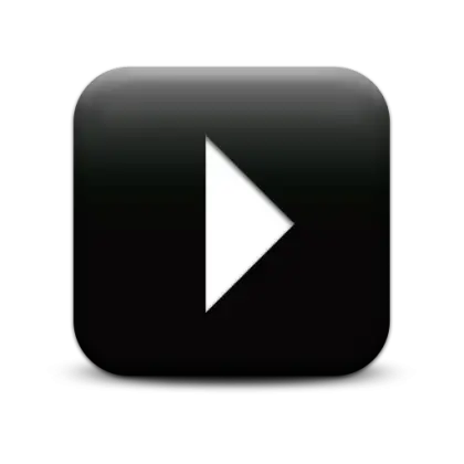 Black Square Play Button Icon