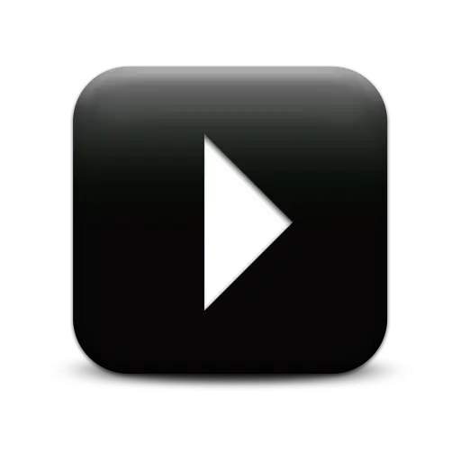 Black Square Play Button Icon