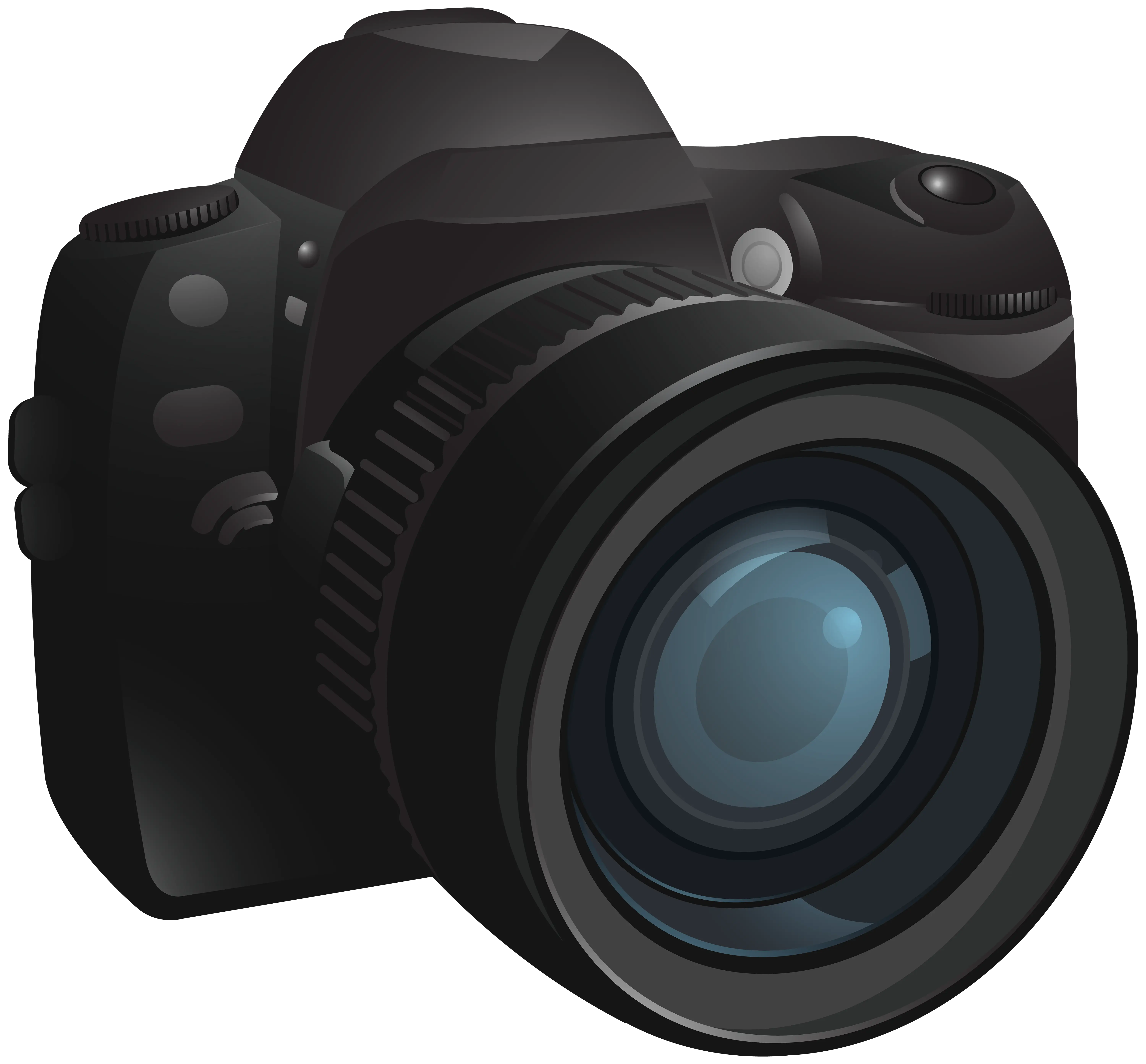Black Digital Camera Illustration