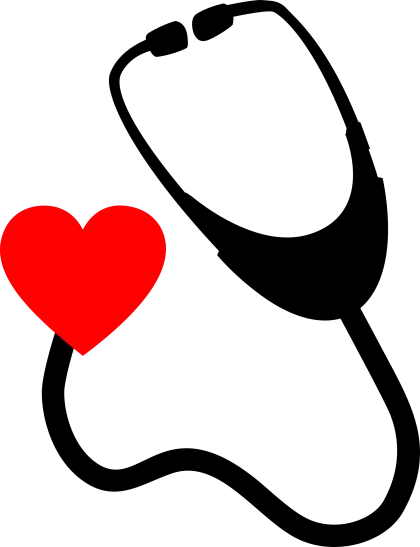 Stethoscope with a Red Heart Illustration