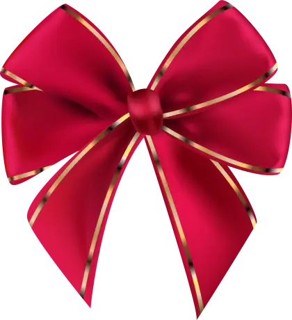 Red Decorative Bow Illustration